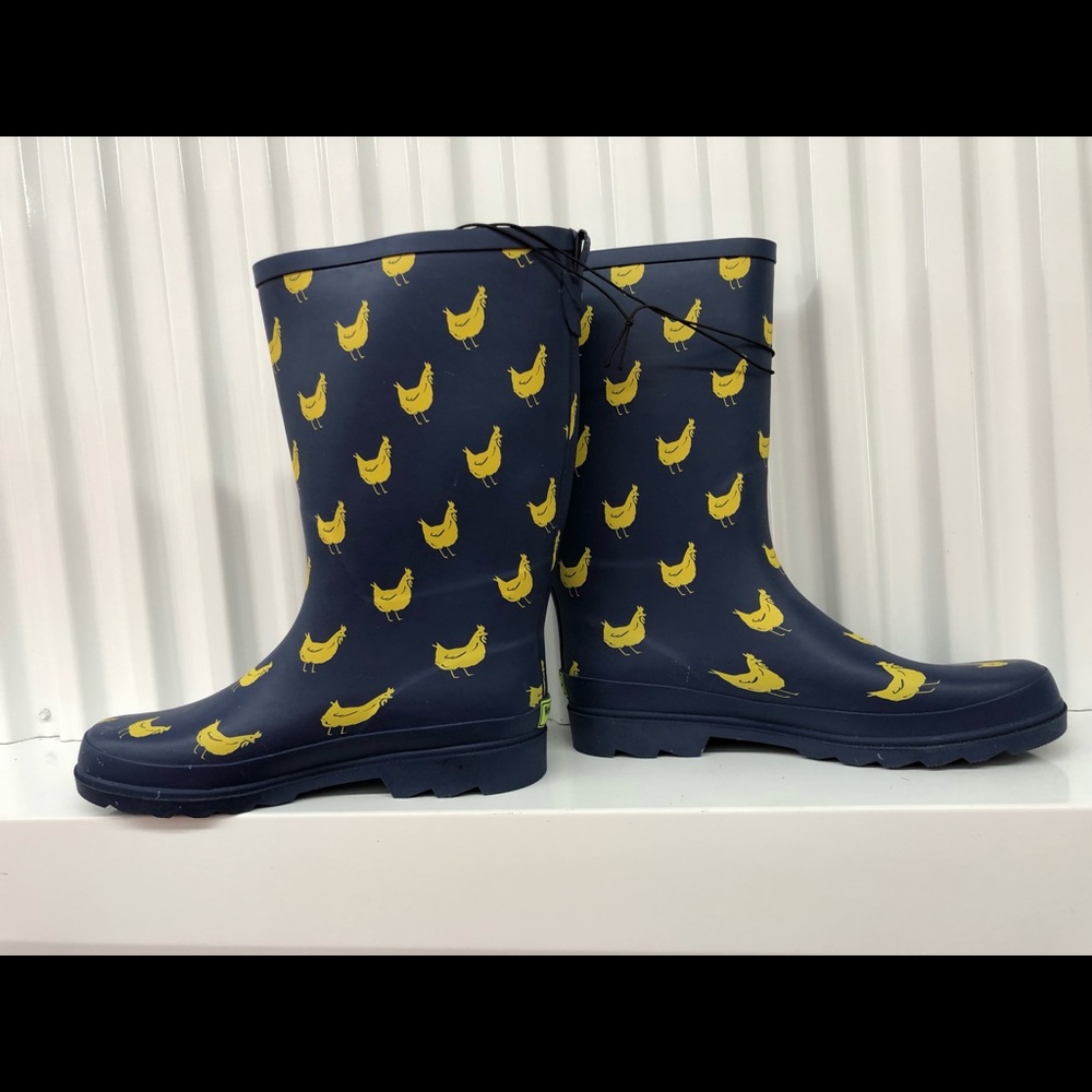 Western Chief Funky Flock Tall Rain Boots Size 11 - Picture 6 of 16